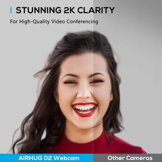 AIRHUG Webcam 2K QHD FHD 1080p 360° Plug&Play Windows Mac — miniatuur 6