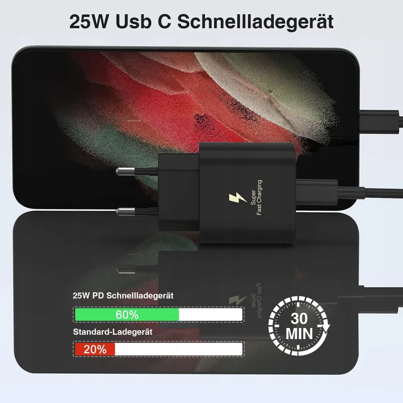 TUMABER USB-C Snellader Kabel 2m Galaxy S25 S24 S23 S22 β foto 2