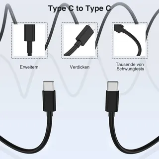 TUMABER USB-C Snellader Kabel 2m Galaxy S25 S24 S23 S22 — miniatuur 5