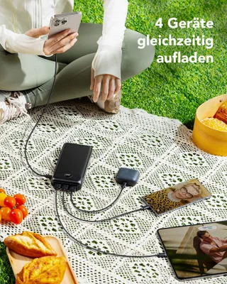 VEGER Power Bank 27000mAh 20W PD USB C 4 Uitgangen LED — miniatuur 4