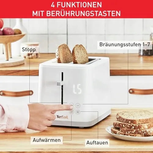 TEFAL TT6931 Sense Broodrooster 7 Standen Digitaal Wit — foto 4