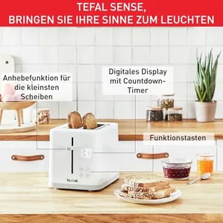 TEFAL TT6931 Sense Broodrooster 7 Standen Digitaal Wit — miniatuur 7