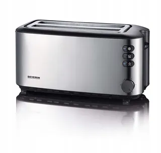SEVERIN AT 2509 Broodrooster 4 Sneden Opwarmrek 1400W RVS Zwart — miniatuur 15