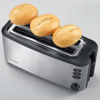 SEVERIN AT 2509 Broodrooster 4 Sneden Opwarmrek 1400W RVS Zwart — miniatuur 13