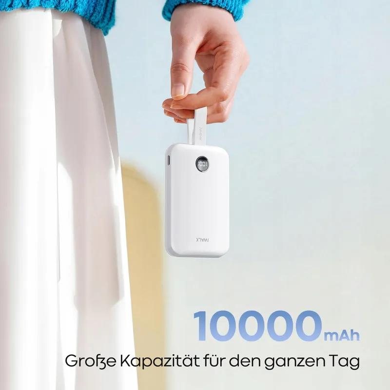 iWALK MagSafe Powerbank 10000mAh 15W 30W Snelladen USB-C LED — foto 5