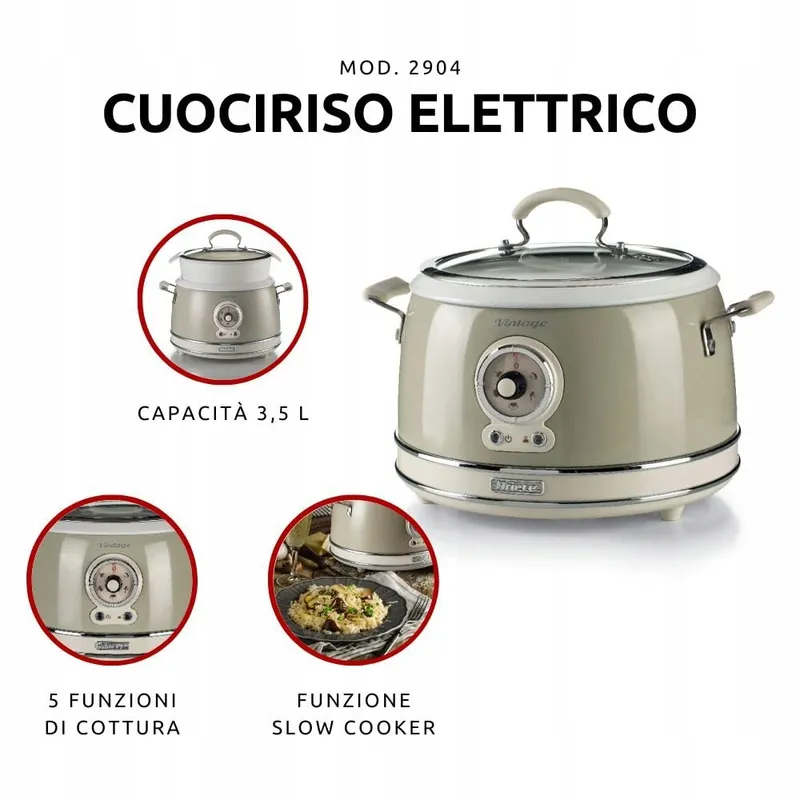 ARIETE Rijstkoker 00C290403AR0 3,5L Stomen — foto 2