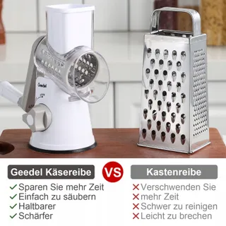 Geedel Roterende Kaas- en Groenterasp 3 Bladen — miniatuur 2