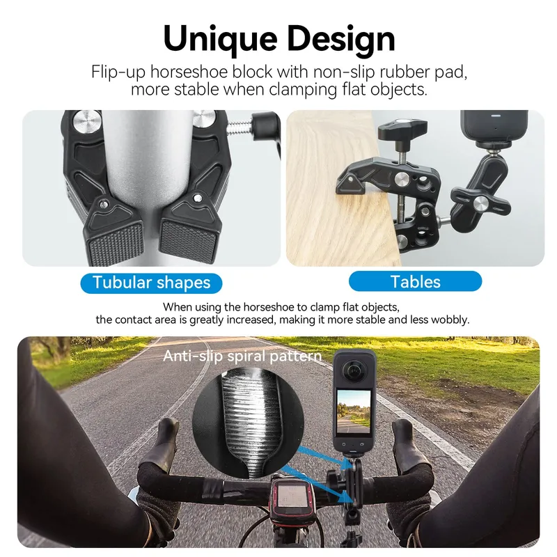 TELESIN Fietshouder 360° voor GoPro Insta360 DJI Osmo — foto 4