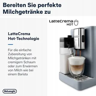DE'LONGHI Rivelia Koffiezetapparaat LatteCrema 16 Dranken Grijs — miniatuur 5
