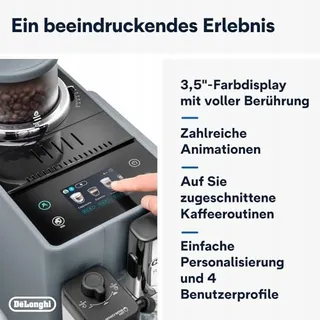 DE'LONGHI Rivelia Koffiezetapparaat LatteCrema 16 Dranken Grijs — miniatuur 7