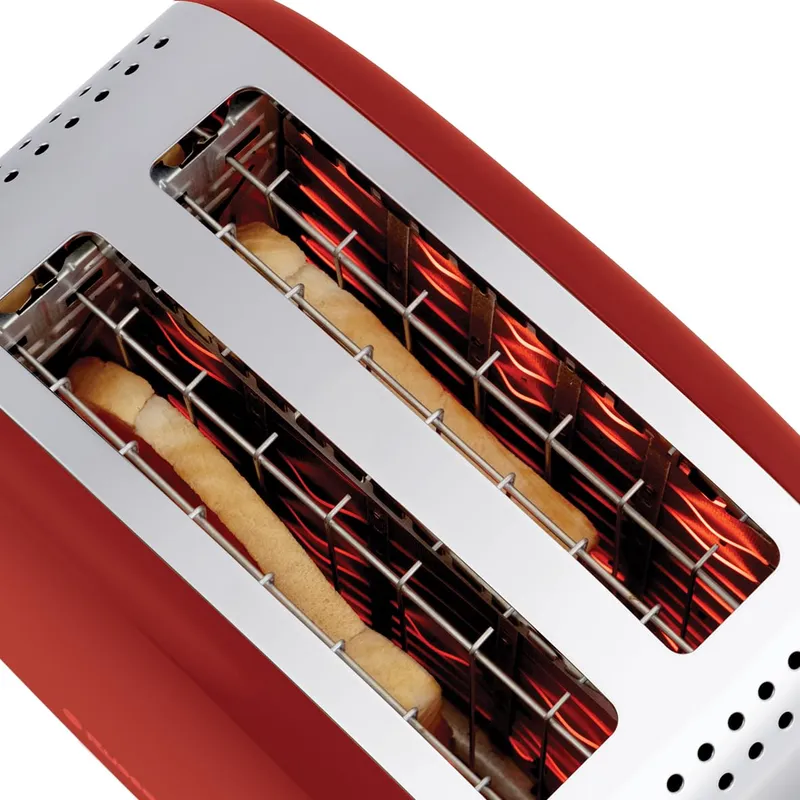 RUSSELL HOBBS Colours Plus Broodrooster 2 Sneden RVS Rood 1600W — foto 6