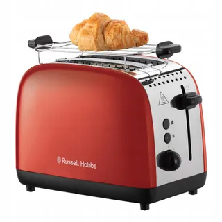 RUSSELL HOBBS Colours Plus Broodrooster 2 Sneden RVS Rood 1600W — miniatuur 1