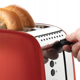 RUSSELL HOBBS Colours Plus Broodrooster 2 Sneden RVS Rood 1600W — miniatuur 4