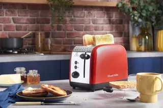 RUSSELL HOBBS Colours Plus Broodrooster 2 Sneden RVS Rood 1600W — miniatuur 2