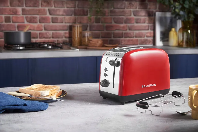 RUSSELL HOBBS Colours Plus Broodrooster 2 Sneden RVS Rood 1600W — foto 9