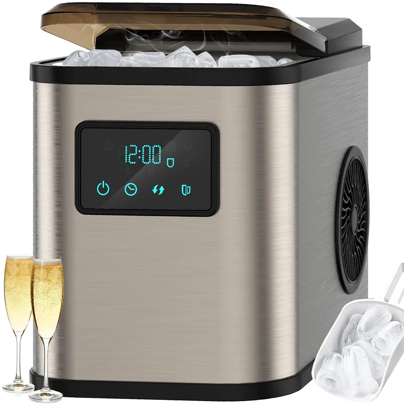KEEGONE IJsblokjesmachine LED 2L met Schep en Mand — foto 9