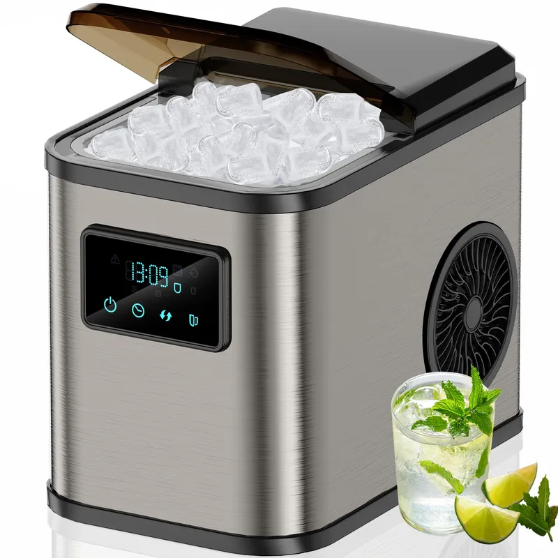 KEEGONE IJsblokjesmachine LED 2L met Schep en Mand — foto 1