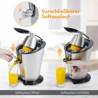 LEBENLANG Elektrische Citruspers 600W RVS BPA-Vrij — miniatuur 4