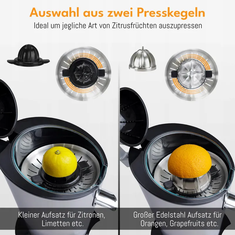 LEBENLANG Elektrische Citruspers 600W RVS BPA-Vrij — foto 2