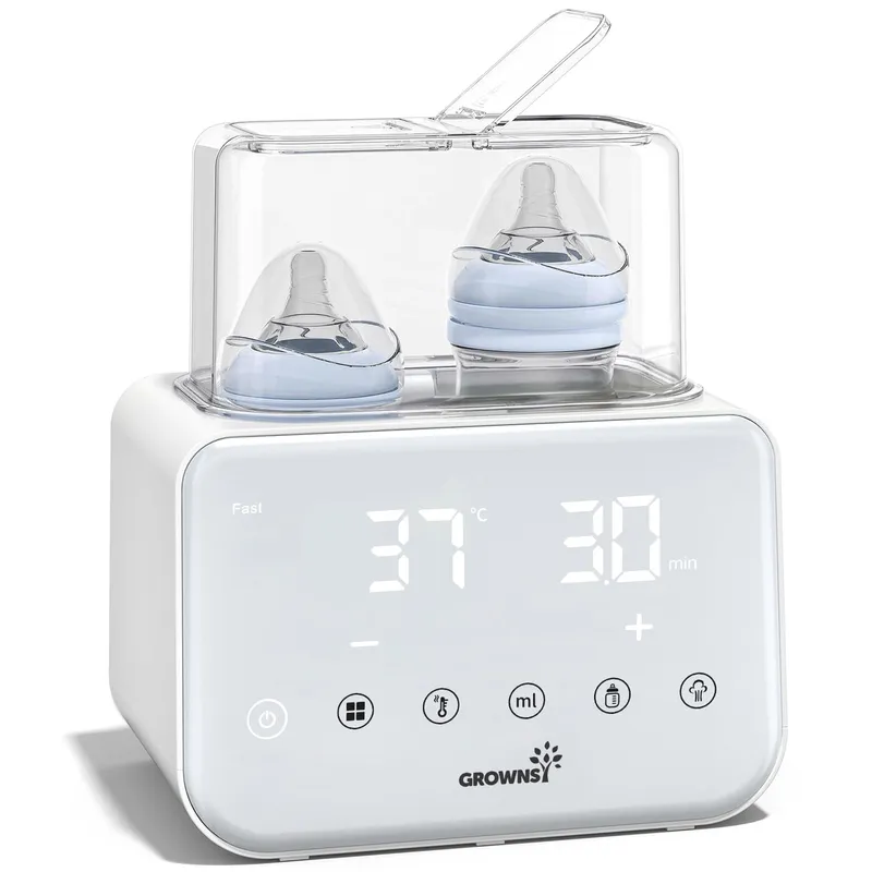GROWNSY Flessenwarmer Sterilisator 8-in-1 LCD BPA-vrij Wit — foto 1