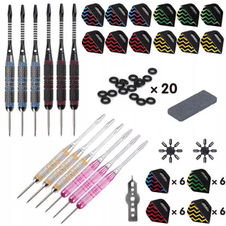 TURNART Stalen Dartpijlen 12-delig 24g Aluminium Schacht Roze — miniatuur 2