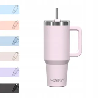 WATERSY Thermosbeker 30oz Roestvrij Staal Handvat Rietje