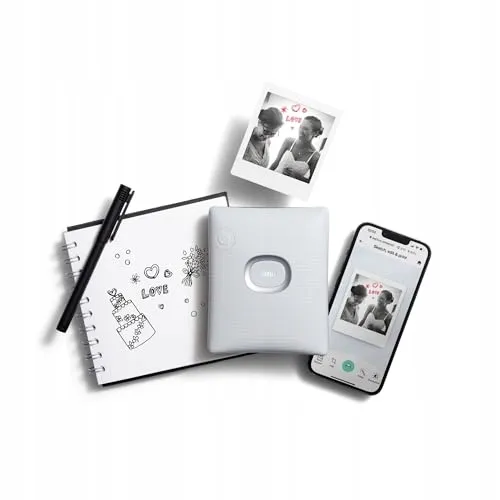INSTAX Square Link Smartphoneprinter Ash White Kleurendruk — foto 3