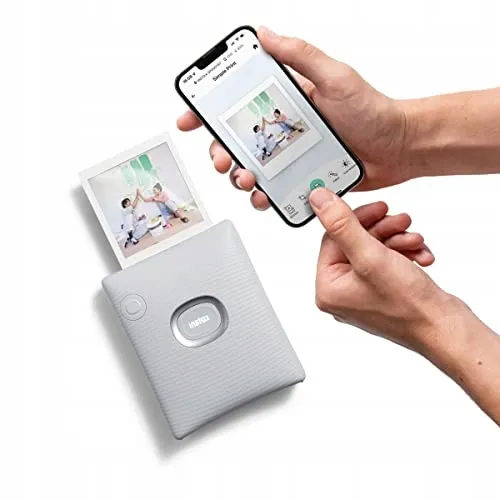 INSTAX Square Link Smartphoneprinter Ash White Kleurendruk — foto 2