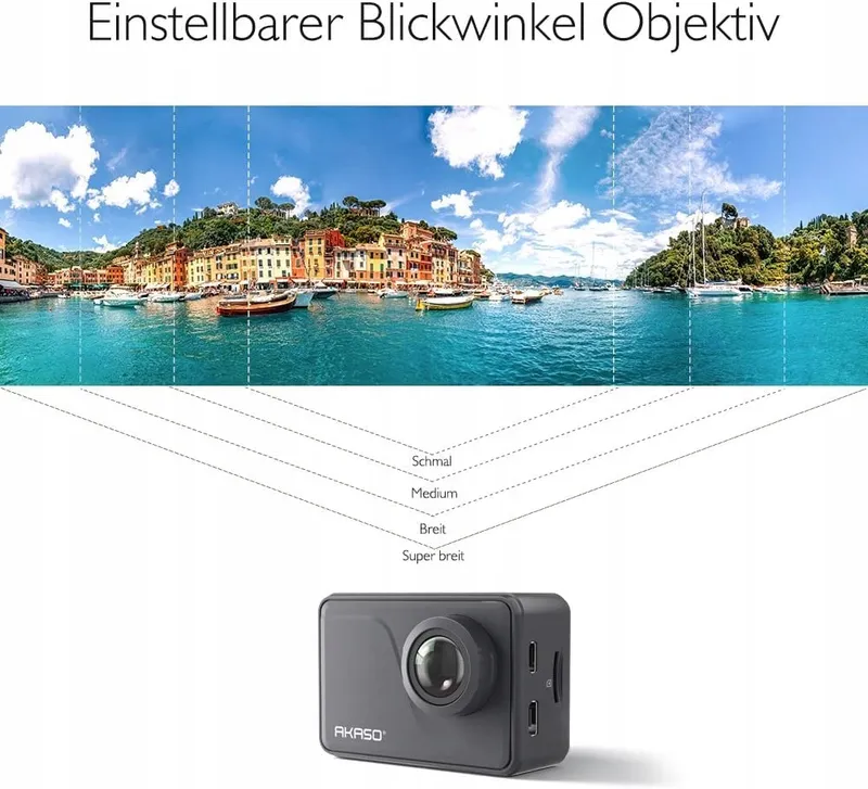 AKASO Actioncam 4K 30FPS 20MP WiFi Touchscreen EIS 40M Onderwater — foto 5