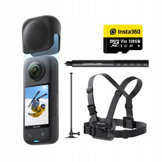 INSTA360 X3 Actiecamera 360 5,7K 72MP Waterdicht Stabilisatie Touch — miniatuur 1