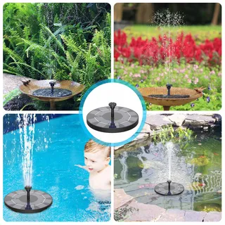 AISITIN Solar Tuinfontein 3,0W Met Accu 1200mAh Voor Tuin Vijver — miniatuur 8