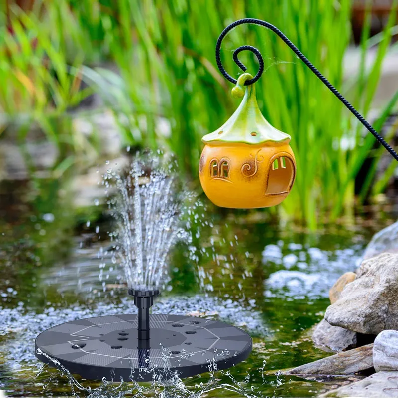 AISITIN Solar Tuinfontein 3,0W Met Accu 1200mAh Voor Tuin Vijver — foto 6