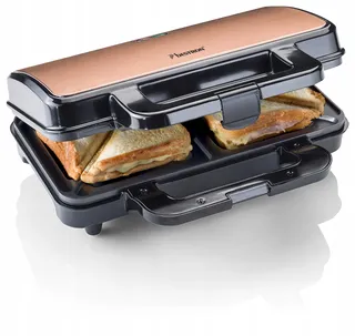 BESTRON XL Tosti-ijzer 900W Antiaanbaklaag Automatische Regeling