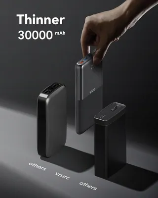 VRURC Power Bank 30000mAh Snelladen USB C Voor iPhone — miniatuur 7