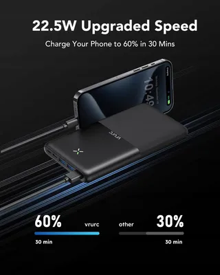 VRURC Power Bank 30000mAh Snelladen USB C Voor iPhone — miniatuur 3