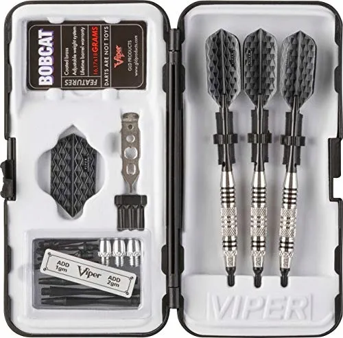 VIPER Bobcat Verstelbare Softtip Dartpijlen met Etui Vernikkeld β foto 7