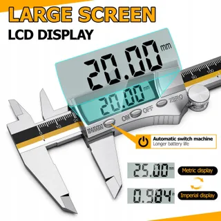 PRECIVA Digitale Schuifmaat Roestvrij Staal 150mm Display — miniatuur 5