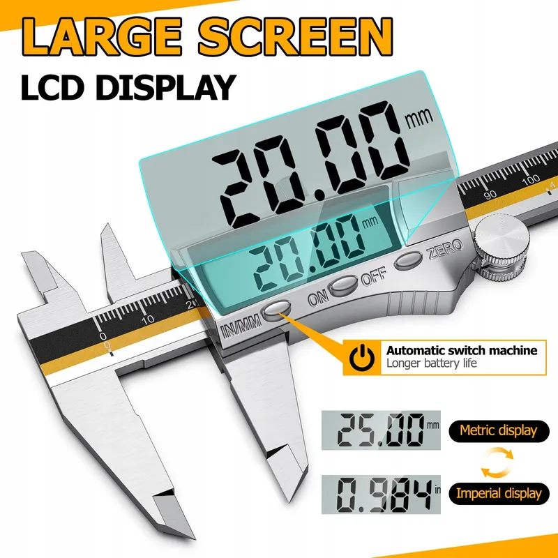 PRECIVA Digitale Schuifmaat Roestvrij Staal 150mm Display — foto 5