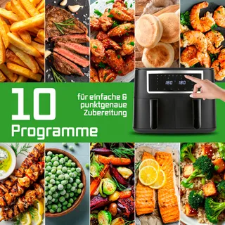 GOURMETMAXX Dubbele Airfryer 2x4L Touchscreen — miniatuur 8