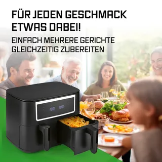 GOURMETMAXX Dubbele Airfryer 2x4L Touchscreen — miniatuur 6