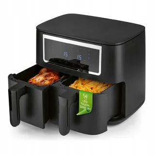 GOURMETMAXX Dubbele Airfryer 2x4L Touchscreen — miniatuur 1