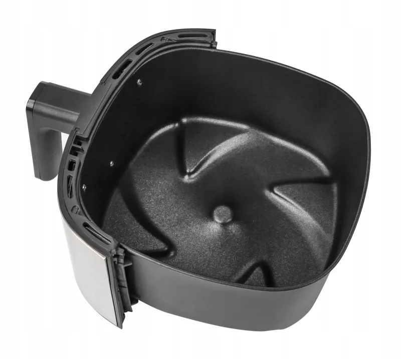 EMERIO Digitale Airfryer 4.5L 1300W 8 Programma's Inox — foto 4