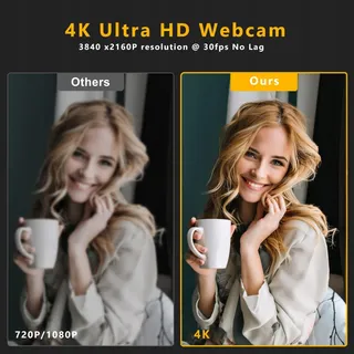 GKEAPZA Webcam 1080P Full HD Microfoon Statief — miniatuur 3