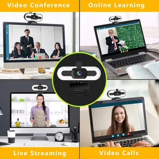 GKEAPZA Webcam 1080P Full HD Microfoon Statief — miniatuur 7