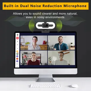 GKEAPZA Webcam 1080P Full HD Microfoon Statief — miniatuur 4