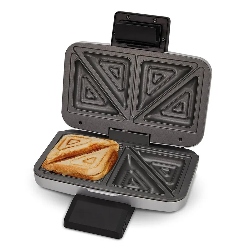 CLOER 6259 Sandwichmaker 2 Toasts XXL 900W Zilver — foto 1