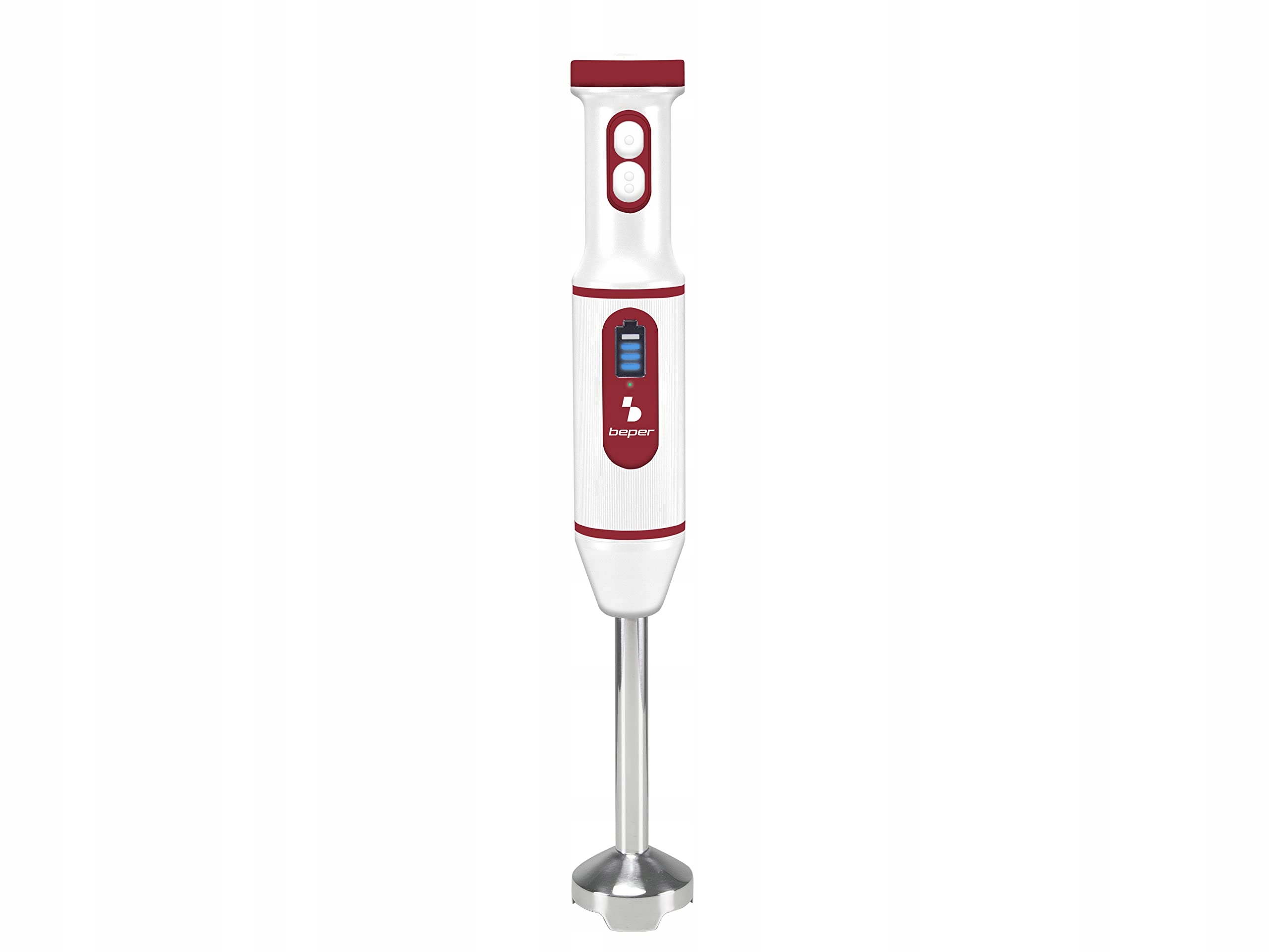 BEPER P102FRU300 Draadloze Staafmixer USB Rood Wit