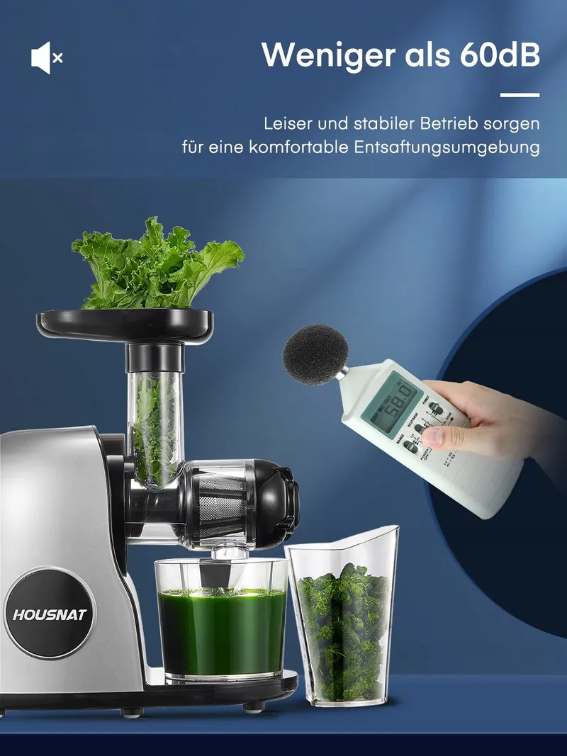 HOUSNAT Slowjuicer Groenten en Fruit BPA-vrij — foto 4