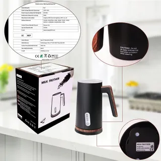 NESSGRAIM Elektrische Melkopschuimer 4-in-1 Automatisch Zwart — miniatuur 7