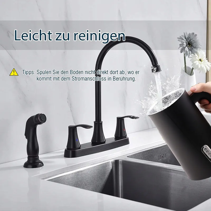 NESSGRAIM Elektrische Melkopschuimer 4-in-1 Automatisch Zwart — foto 5